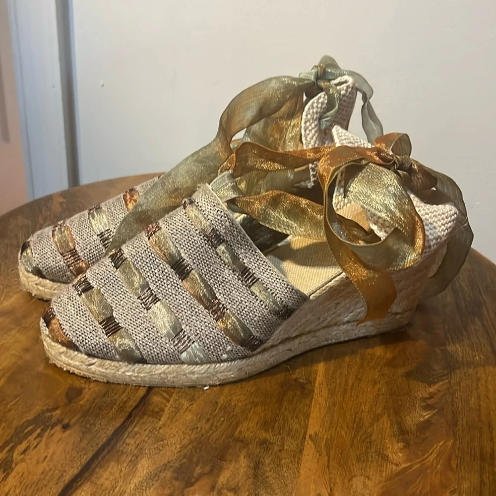 Ribbon Wrap Espadrilles
